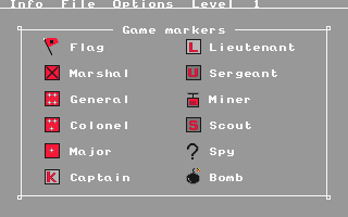 Stratego atari screenshot